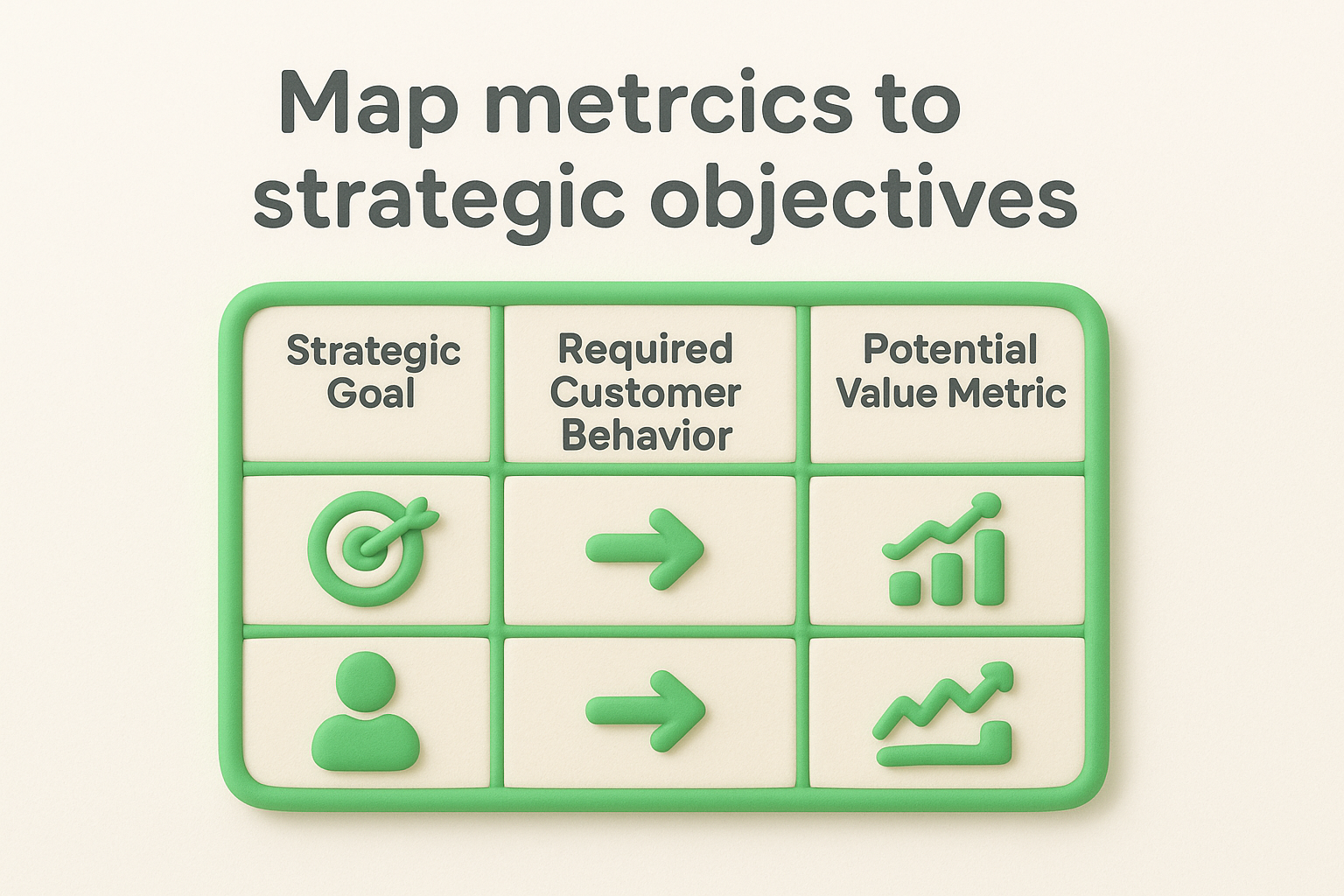 Map metrics to strategic objectives