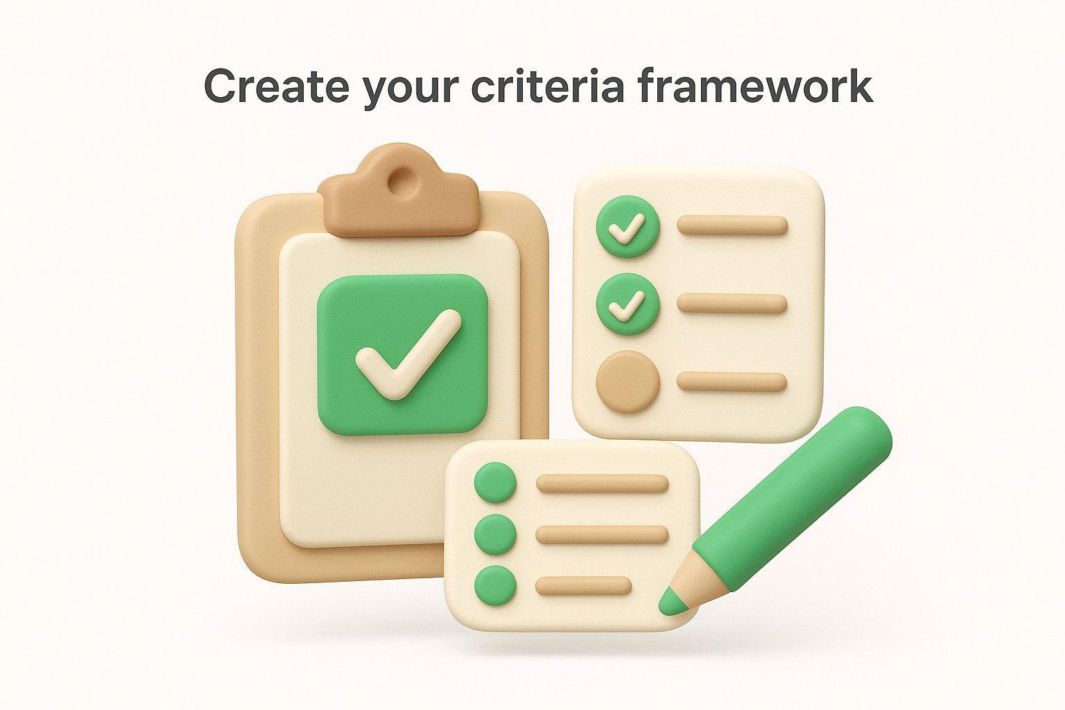 Create your criteria framework