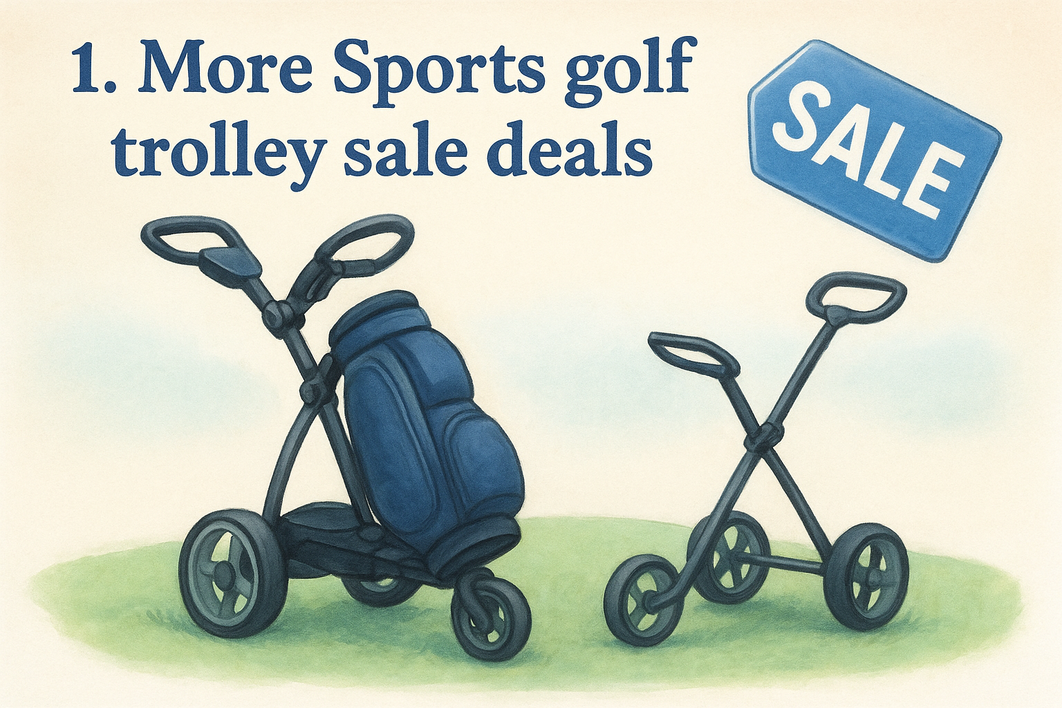 1. More Sports golf trolley sale deals