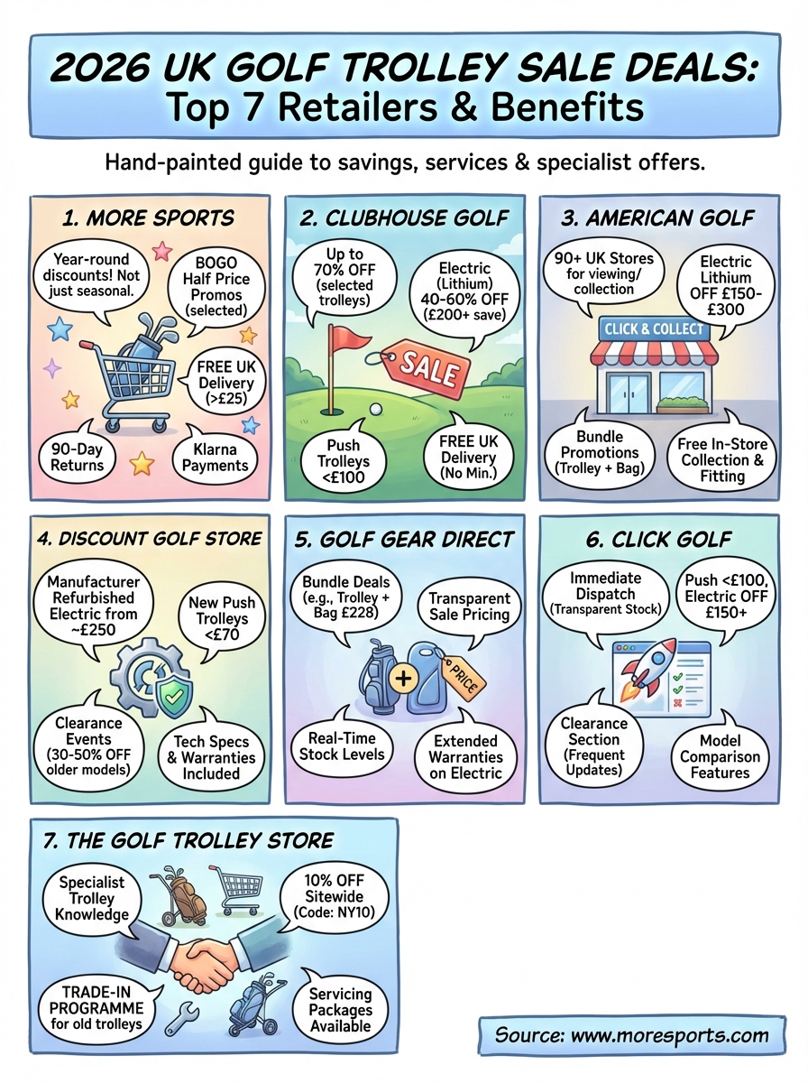 golf trolley sale uk infographic