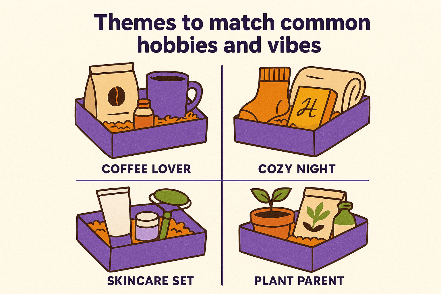 Themes to match common hobbies and vibes