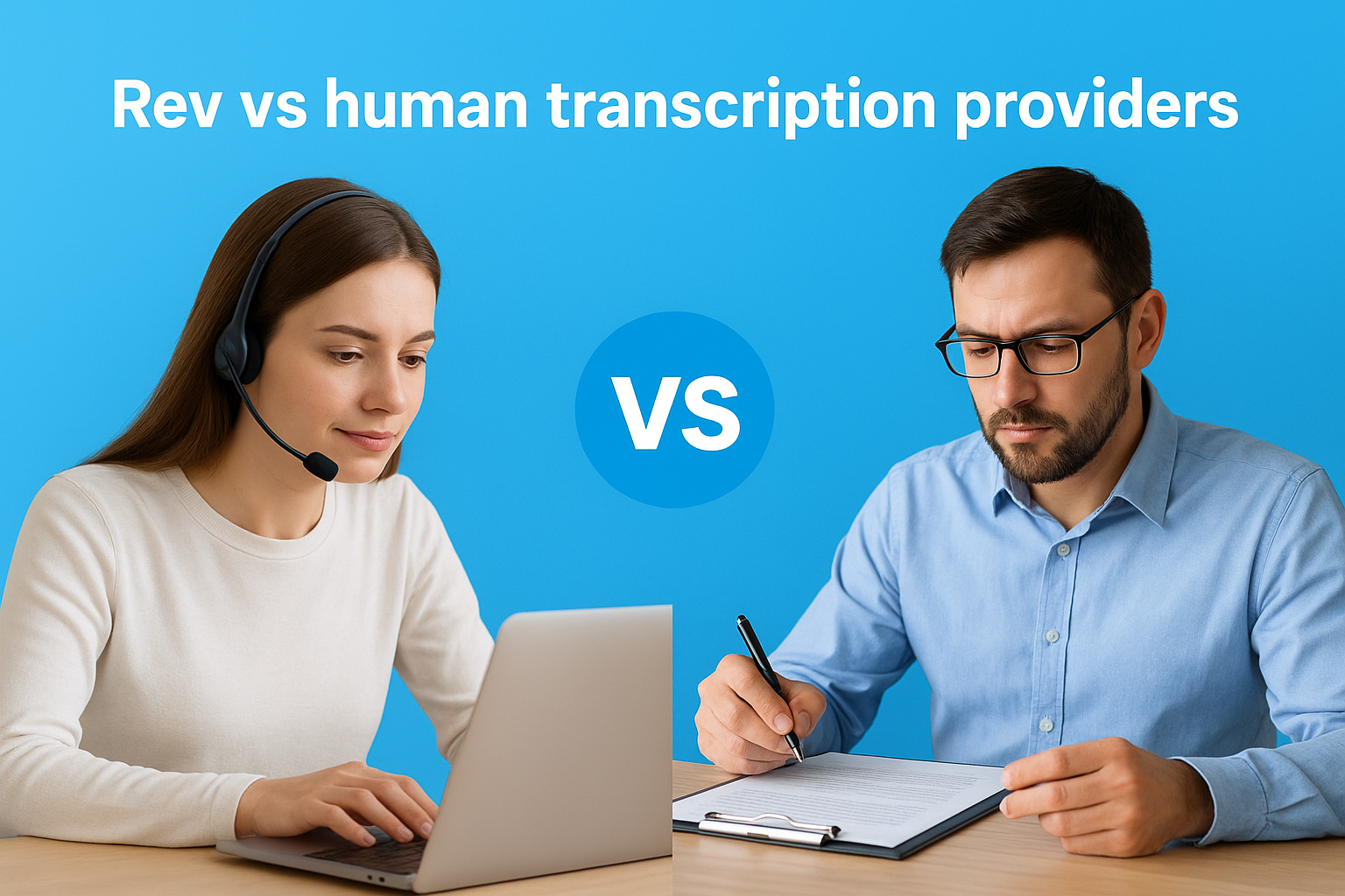 Rev vs human transcription providers