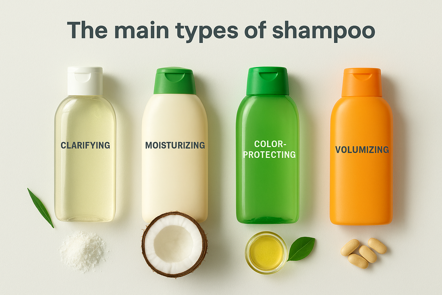The main types of shampoo