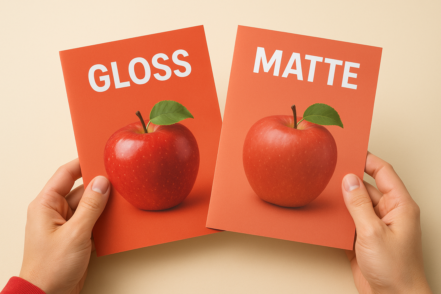 Why brochure paper finish matters