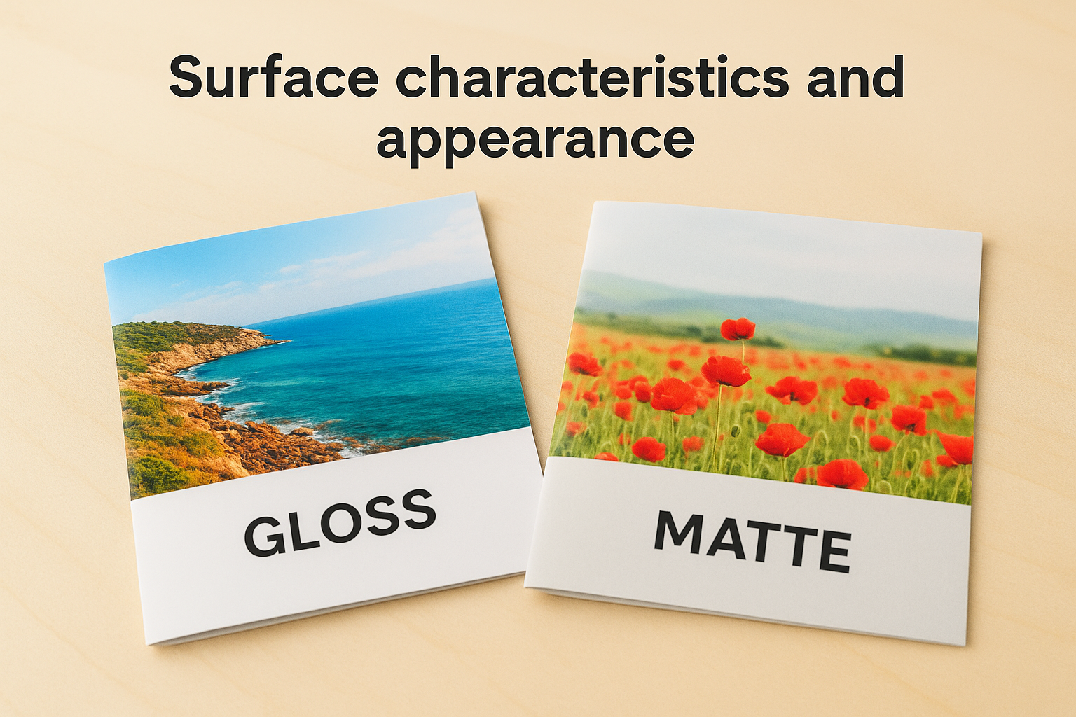 Surface characteristics and appearance