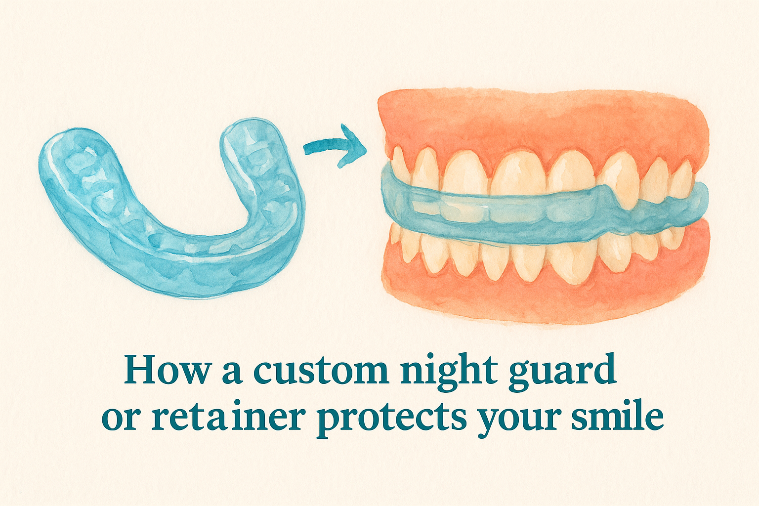 How a custom night guard or retainer protects your smile