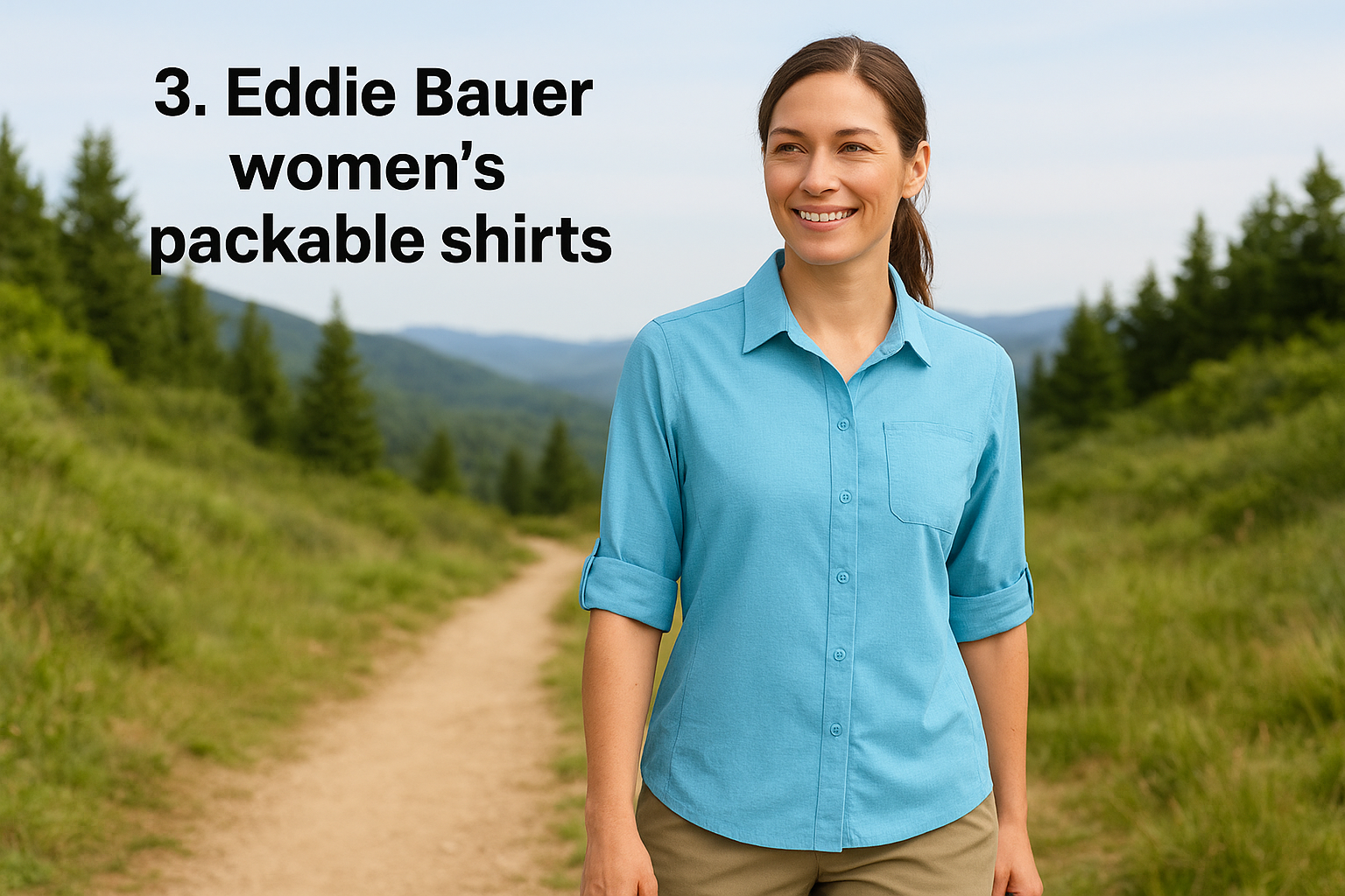 3. Eddie Bauer women's packable shirts