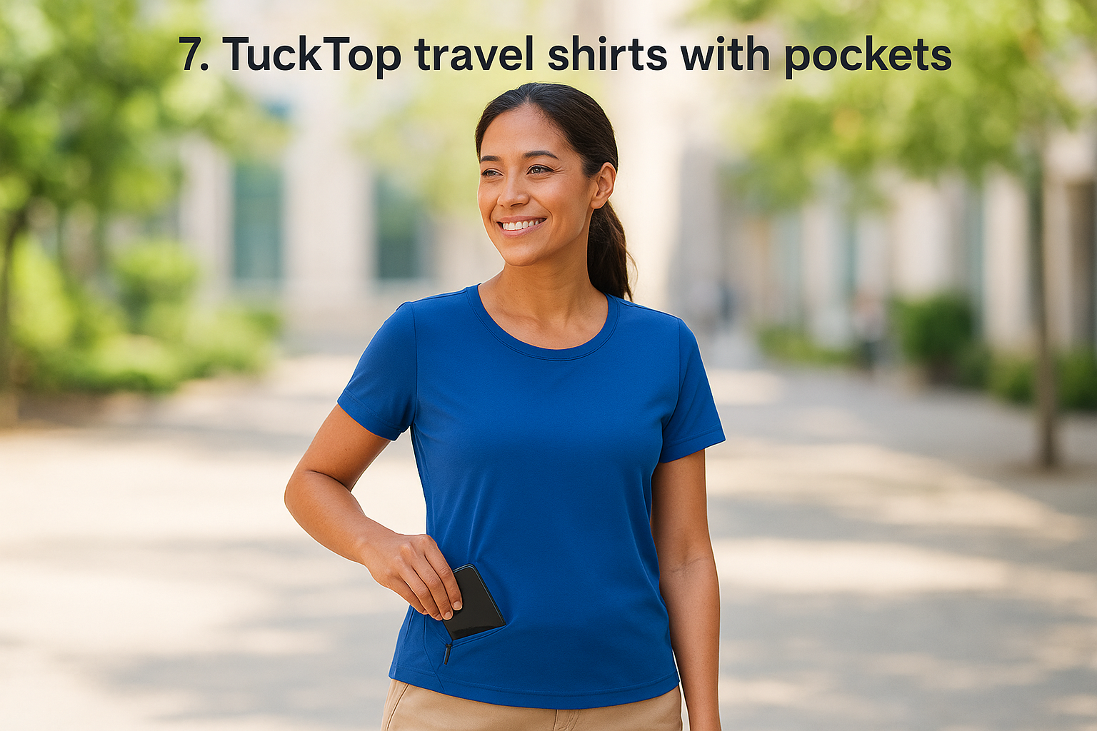 7. TuckTop travel shirts with pockets