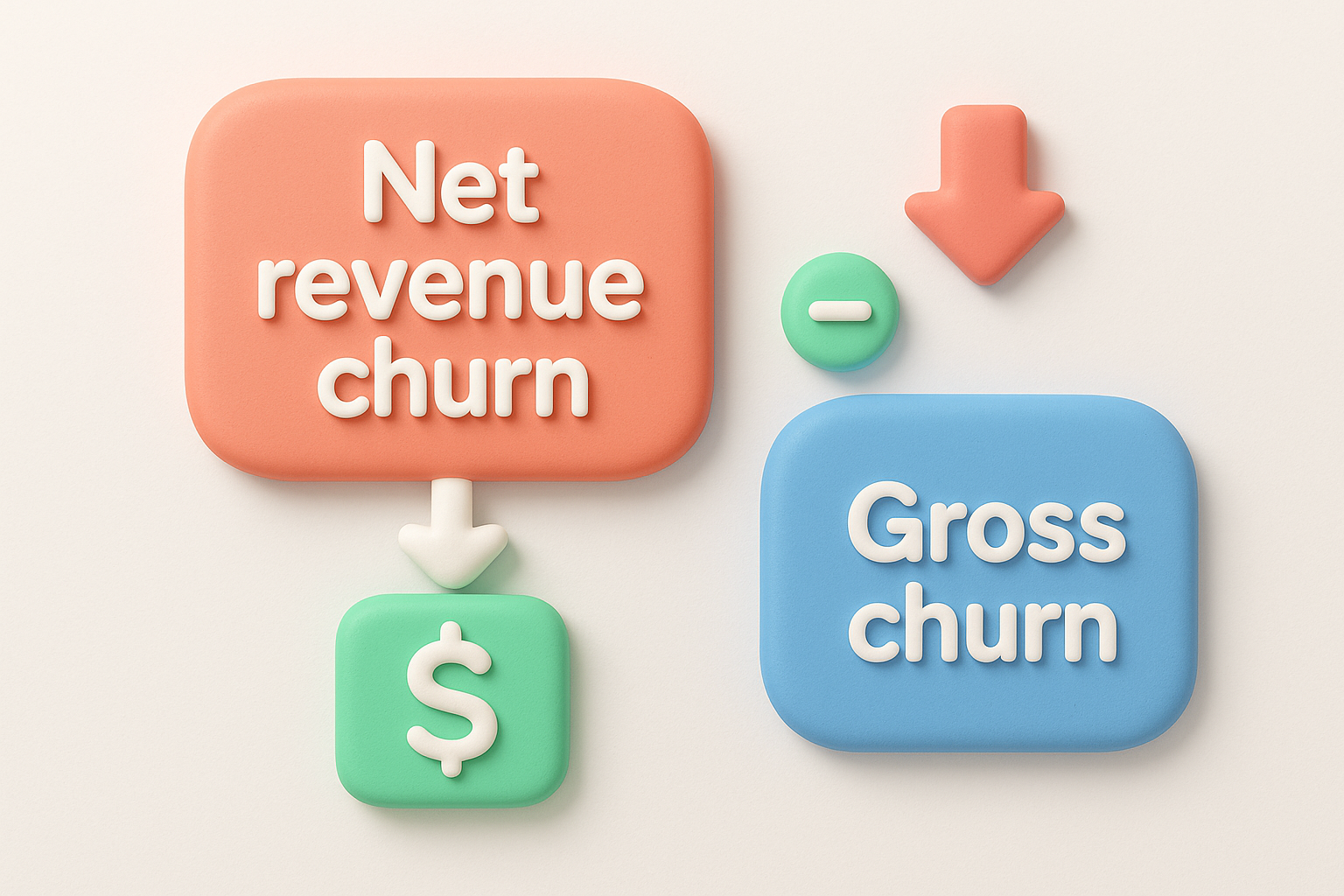 Net revenue churn versus gross churn