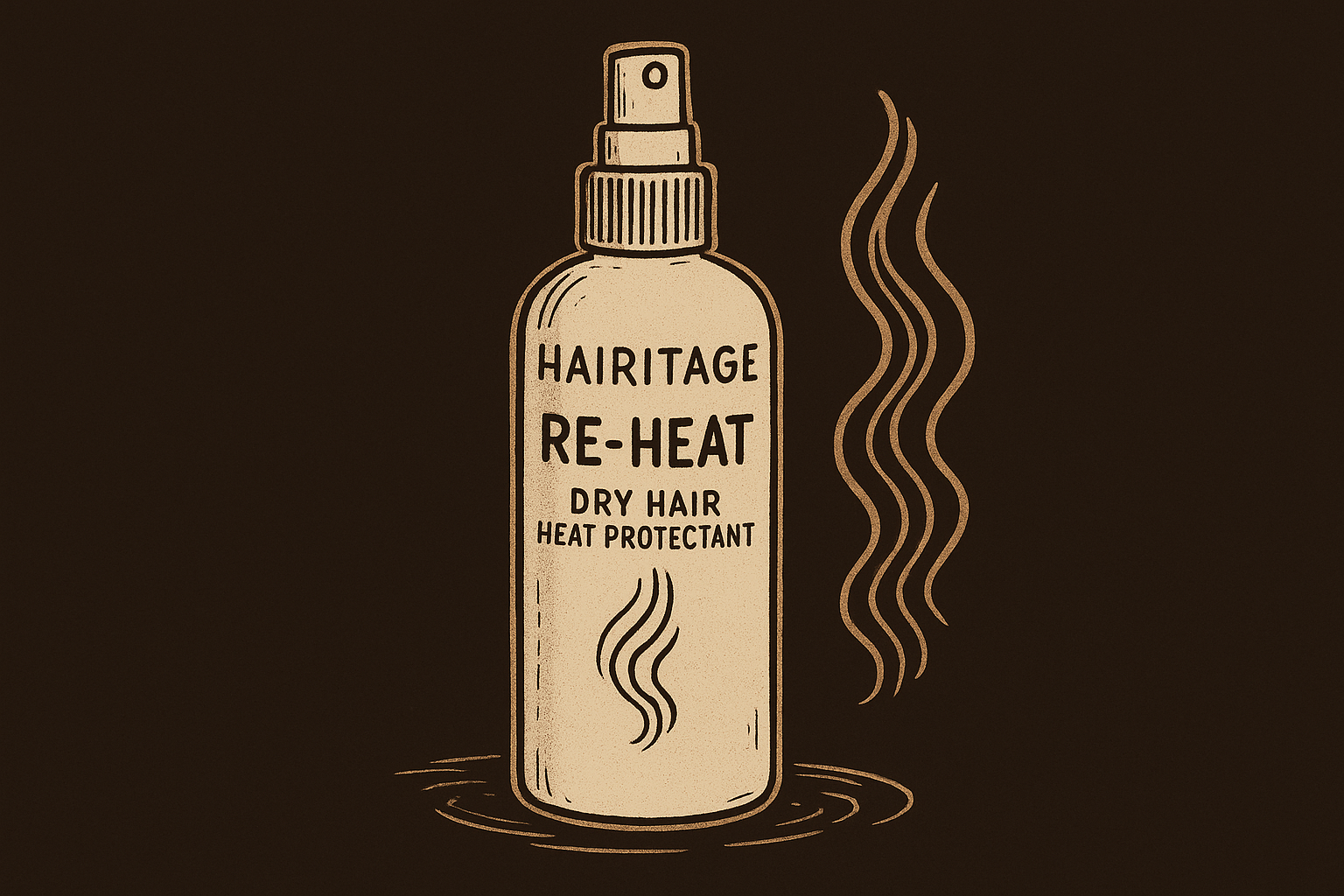 8. Hairitage Re-Heat Dry Hair Heat Protectant