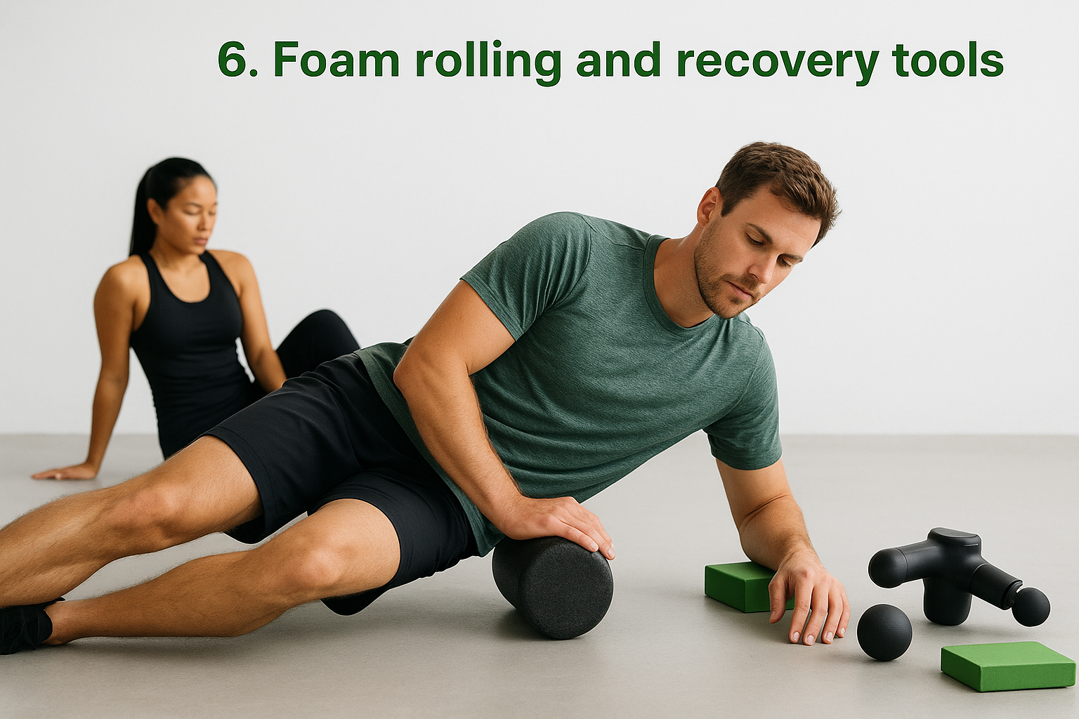 6. Foam rolling and recovery tools