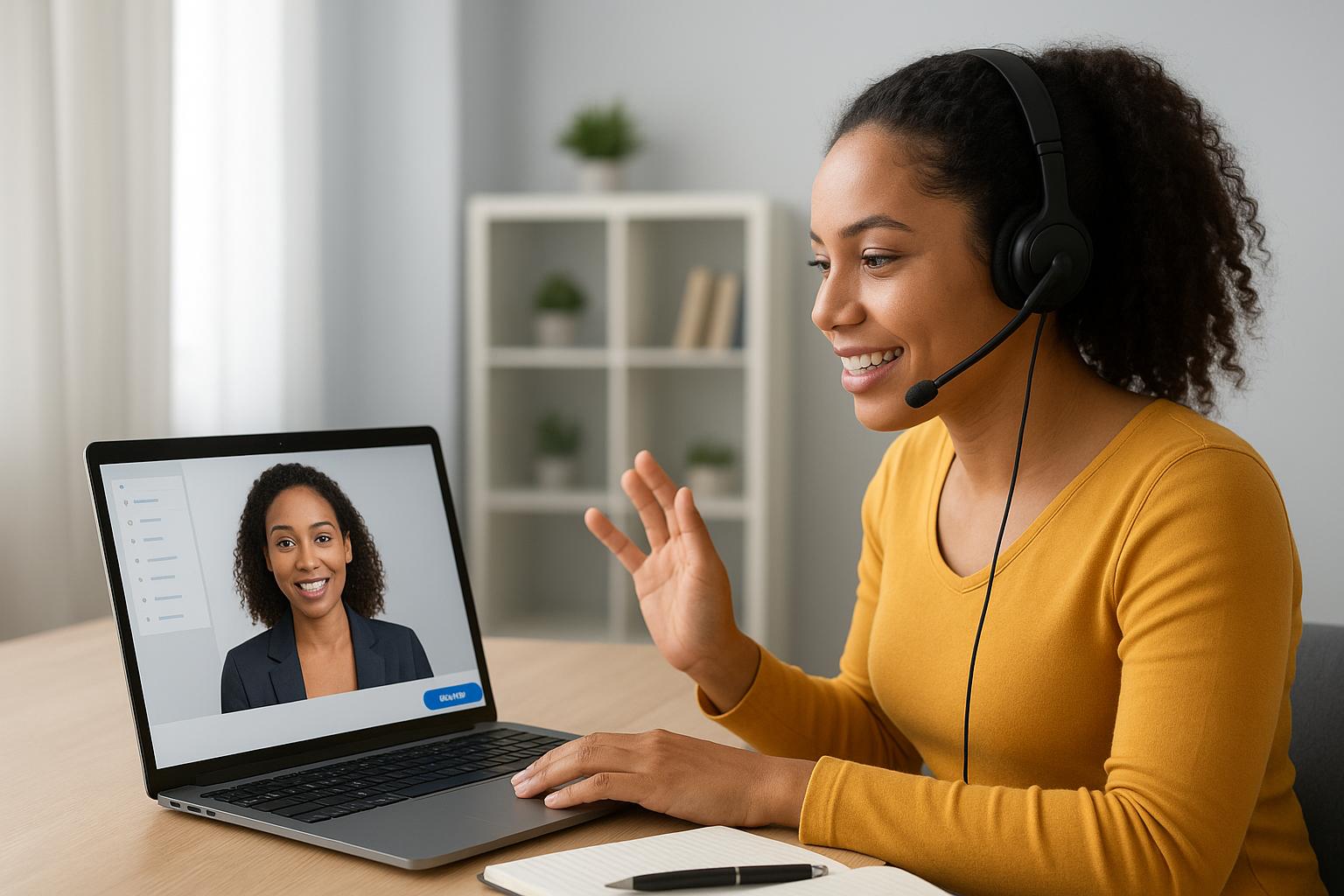 AI avatar and voice options