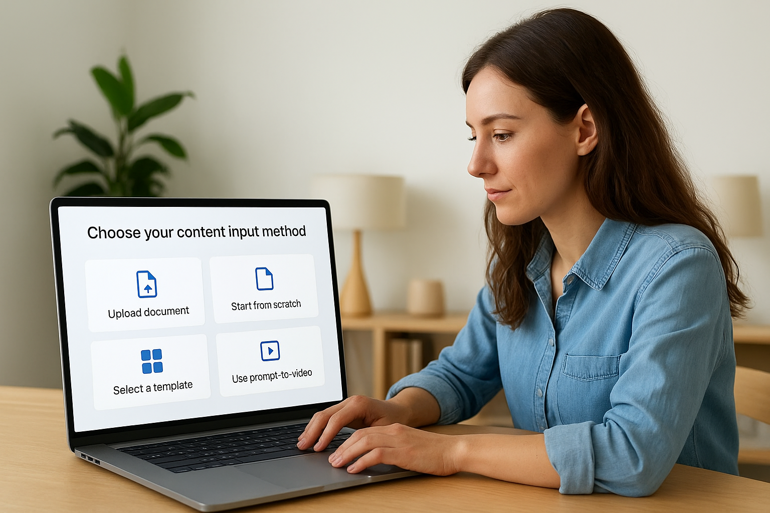 Choose your content input method