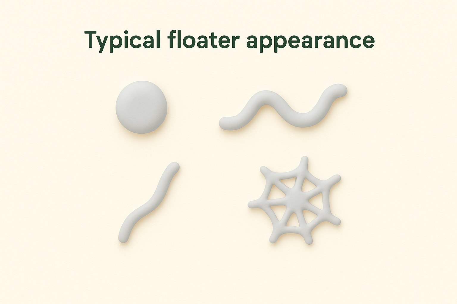 Typical floater appearance