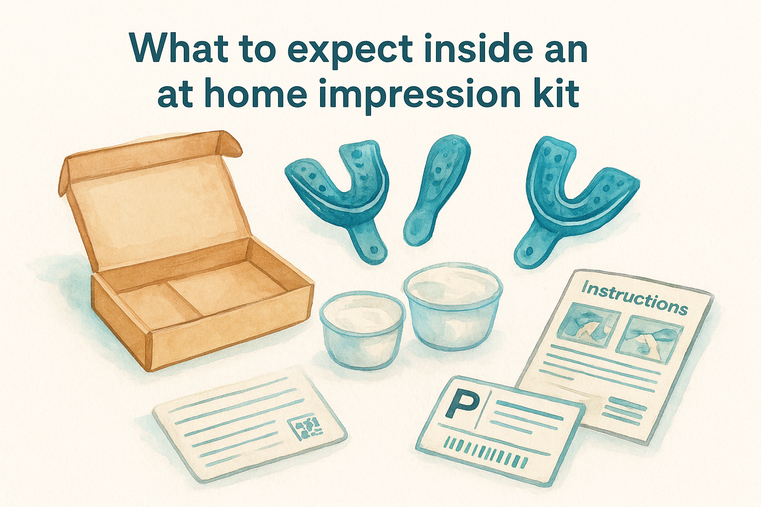 What to expect inside an at home impression kit