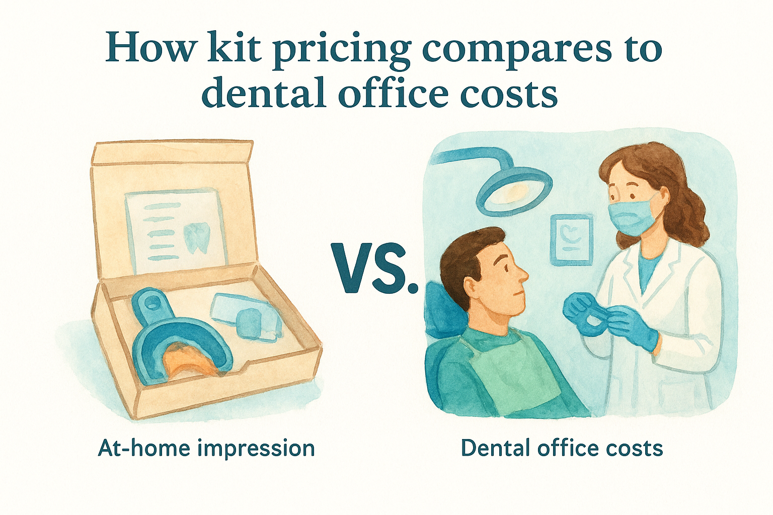 How kit pricing compares to dental office costs