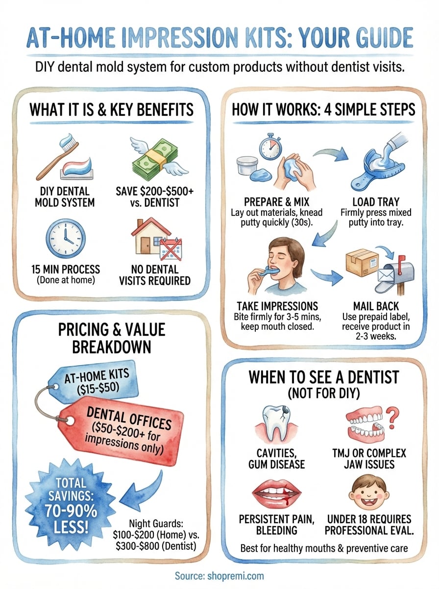 at home impression kit infographic