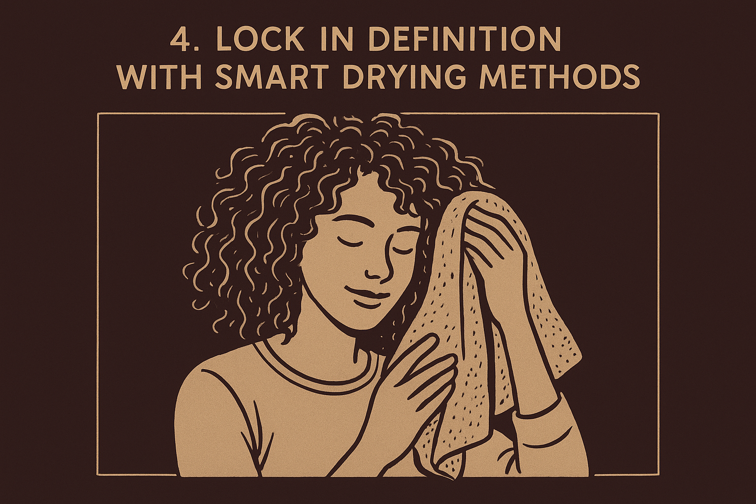 3. Lock in definition with smart drying methods