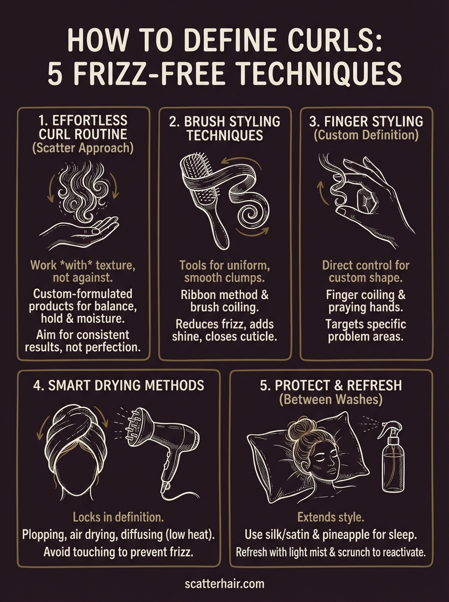 how to define curls infographic