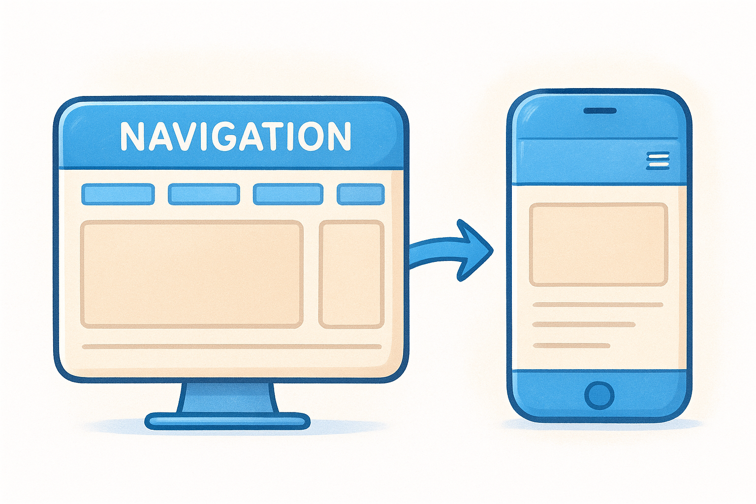 Navigation menu transformations