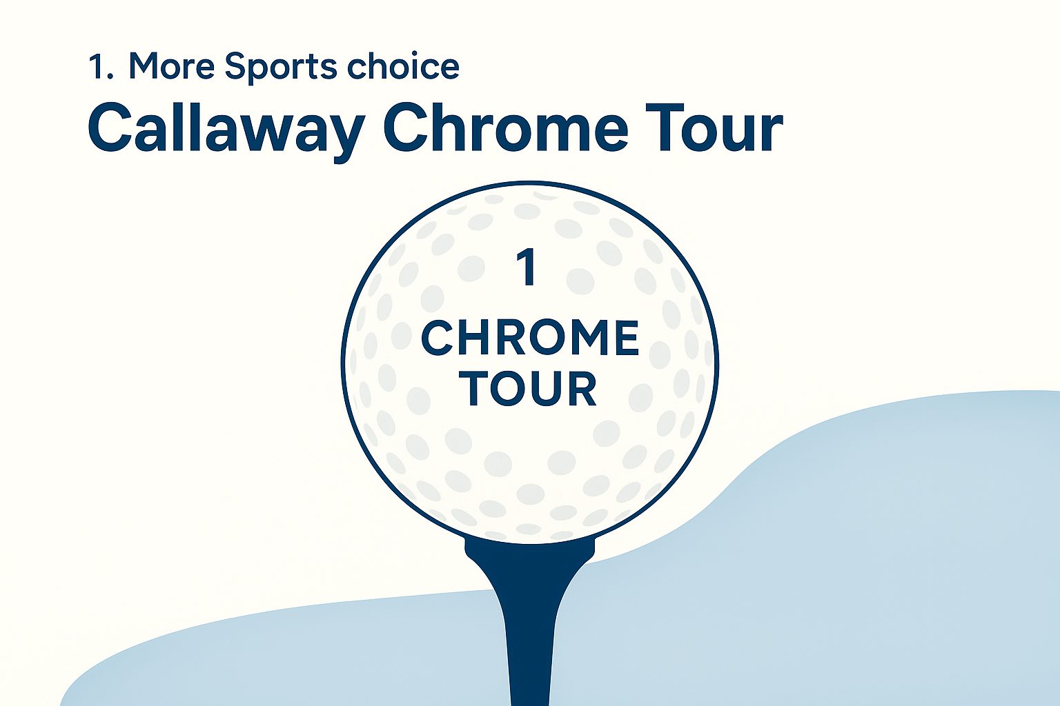 1. More Sports choice Callaway Chrome Tour