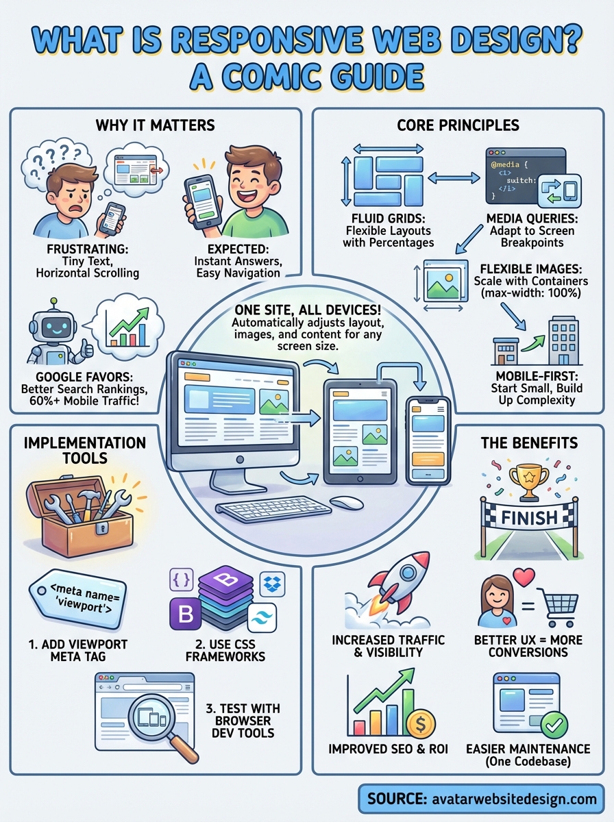 what is responsive web design infographic