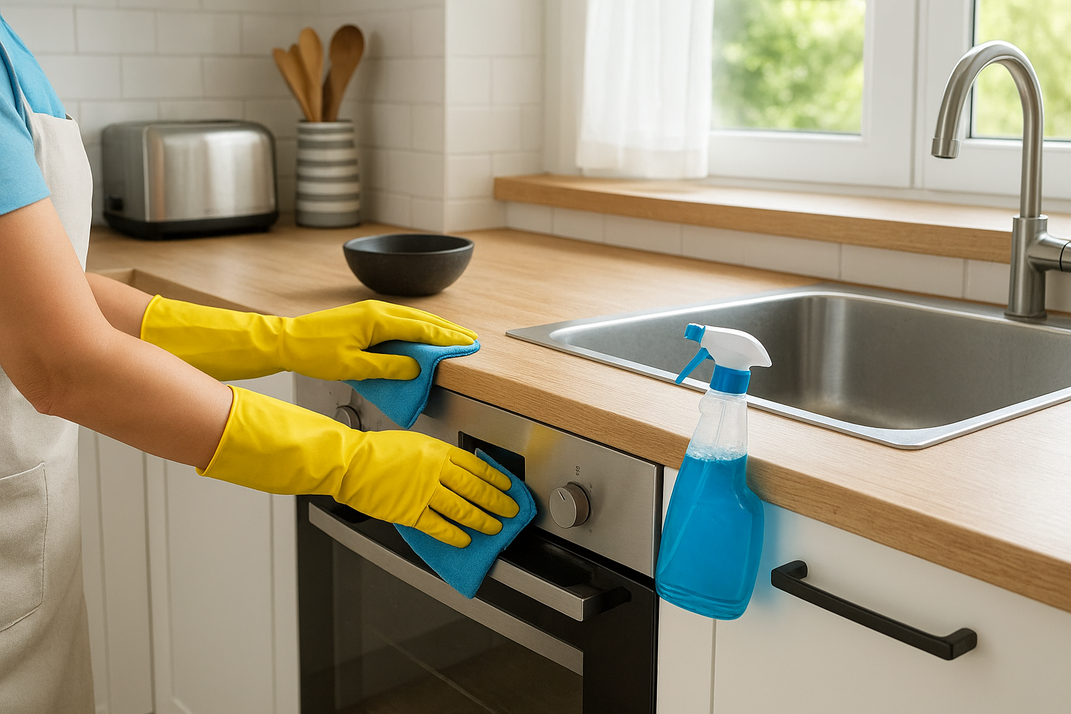 Kitchen deep cleaning tasks