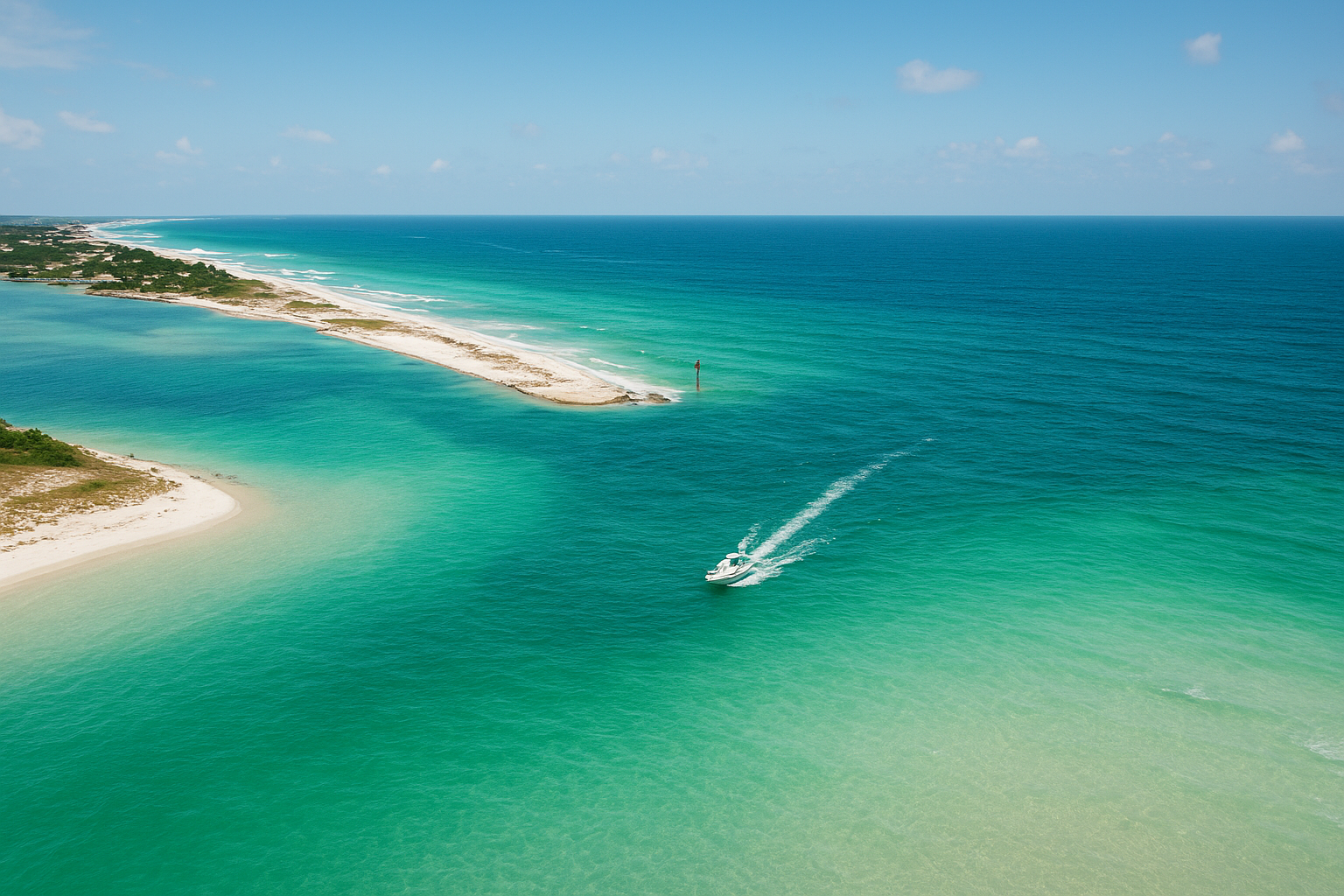 Destin's unique coastal geography