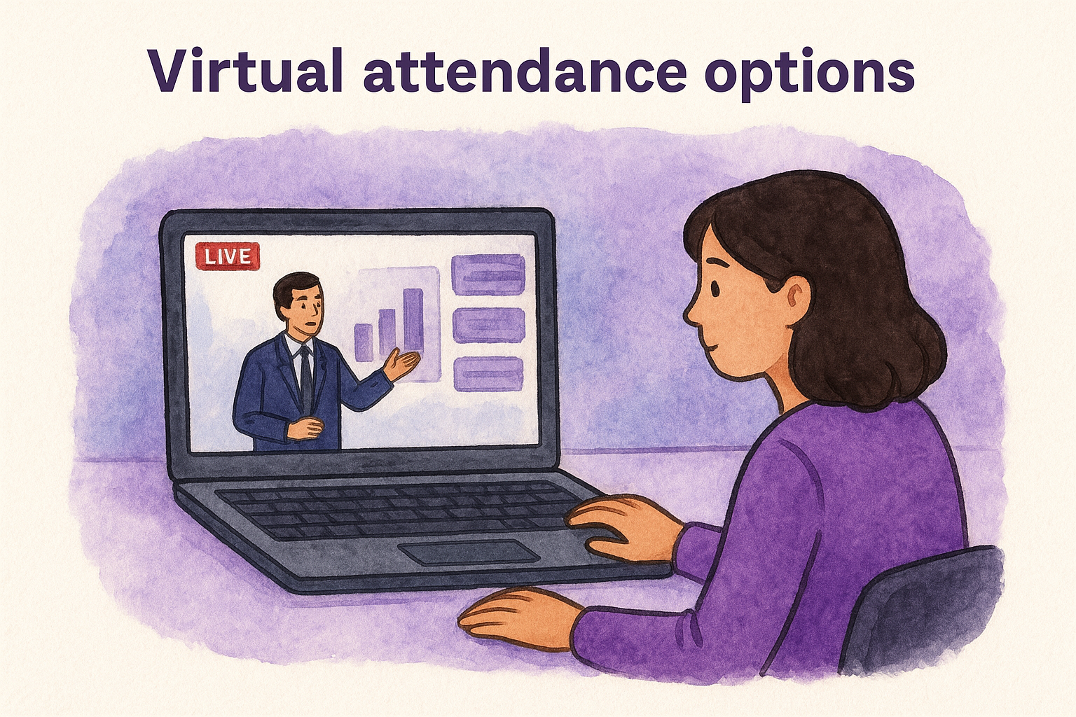 Virtual attendance options