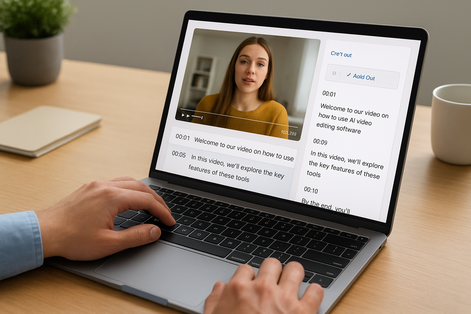 Start with automated transcription and text-based cuts