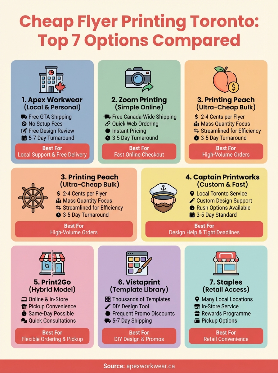 cheap flyer printing toronto infographic