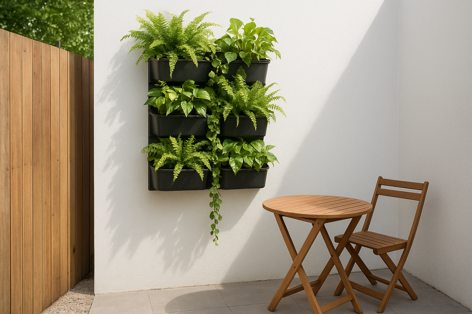 3. Use vertical gardens to free floor space