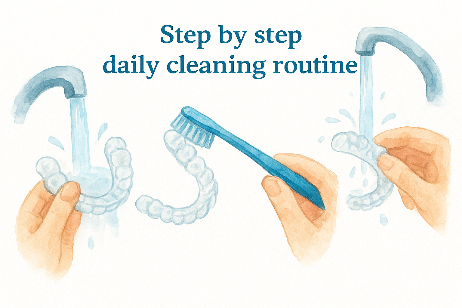Step by step daily cleaning routine