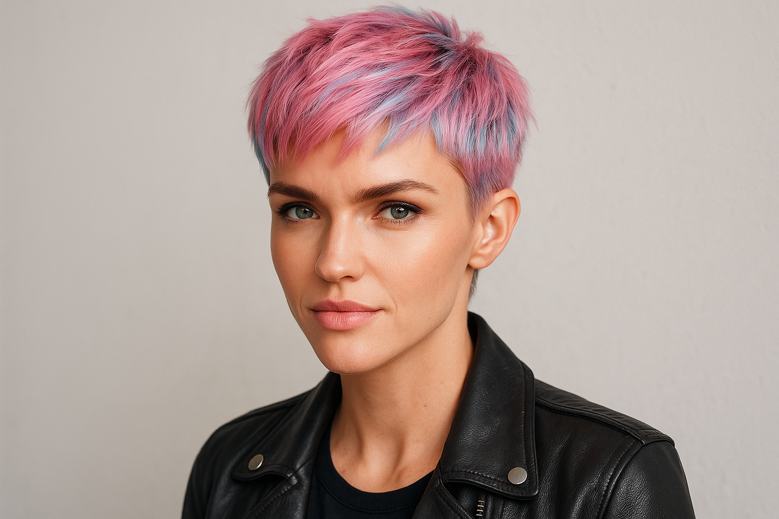 12. Ruby Rose cotton candy pastel pixie