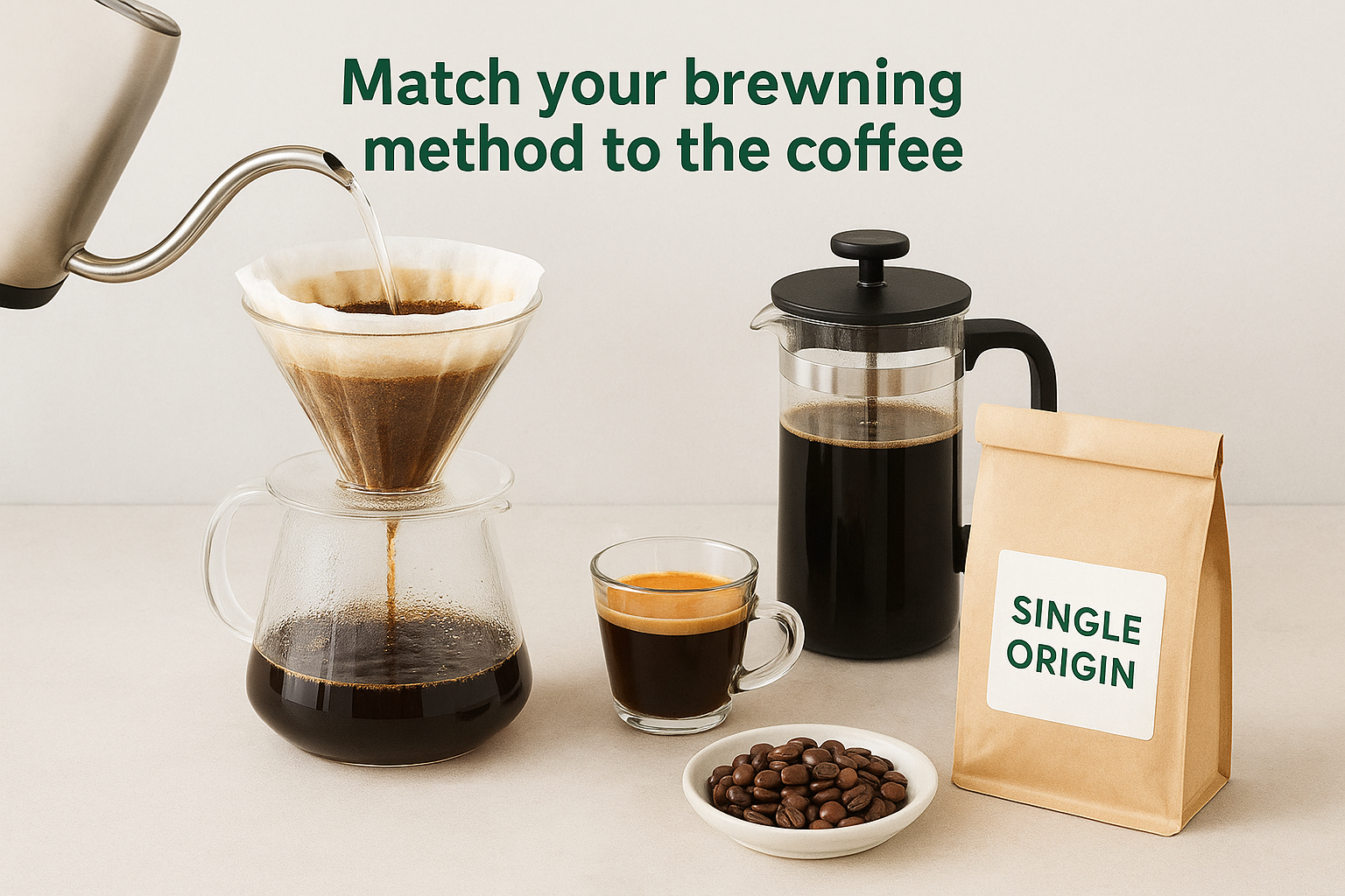 Match your brewing method to the coffee