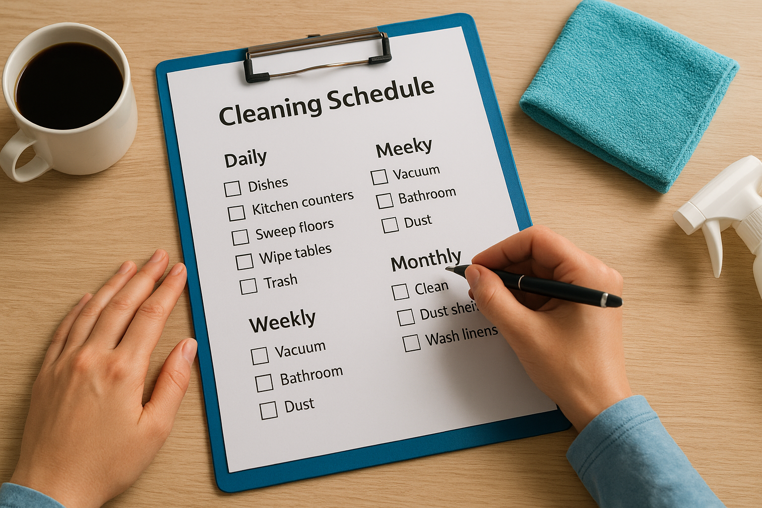 10. How to build your own cleaning schedule