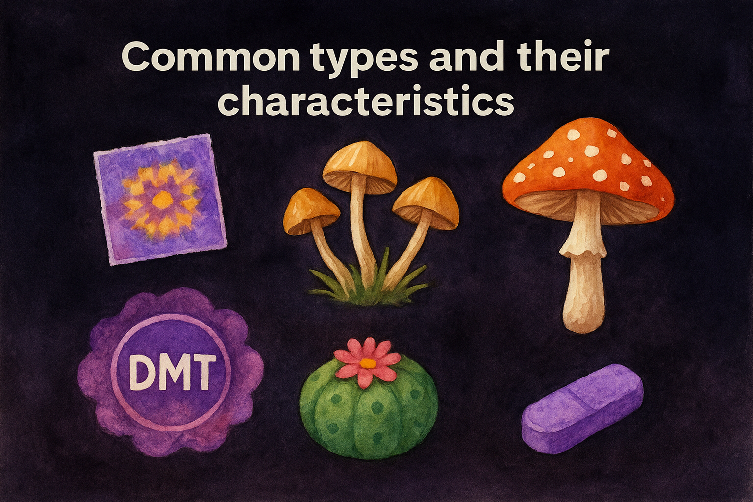 Common types and their characteristics