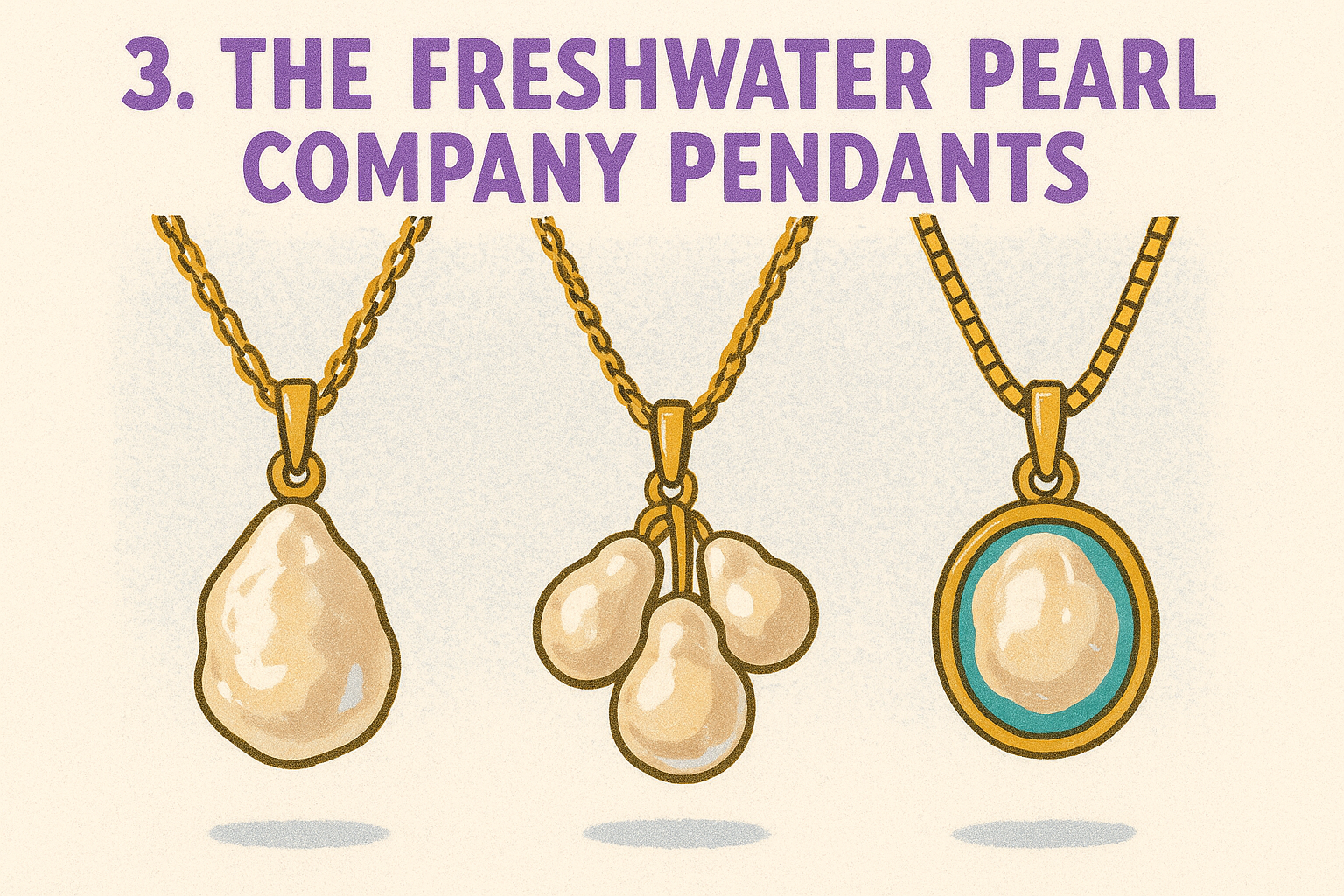 3. The Freshwater Pearl Company pendants