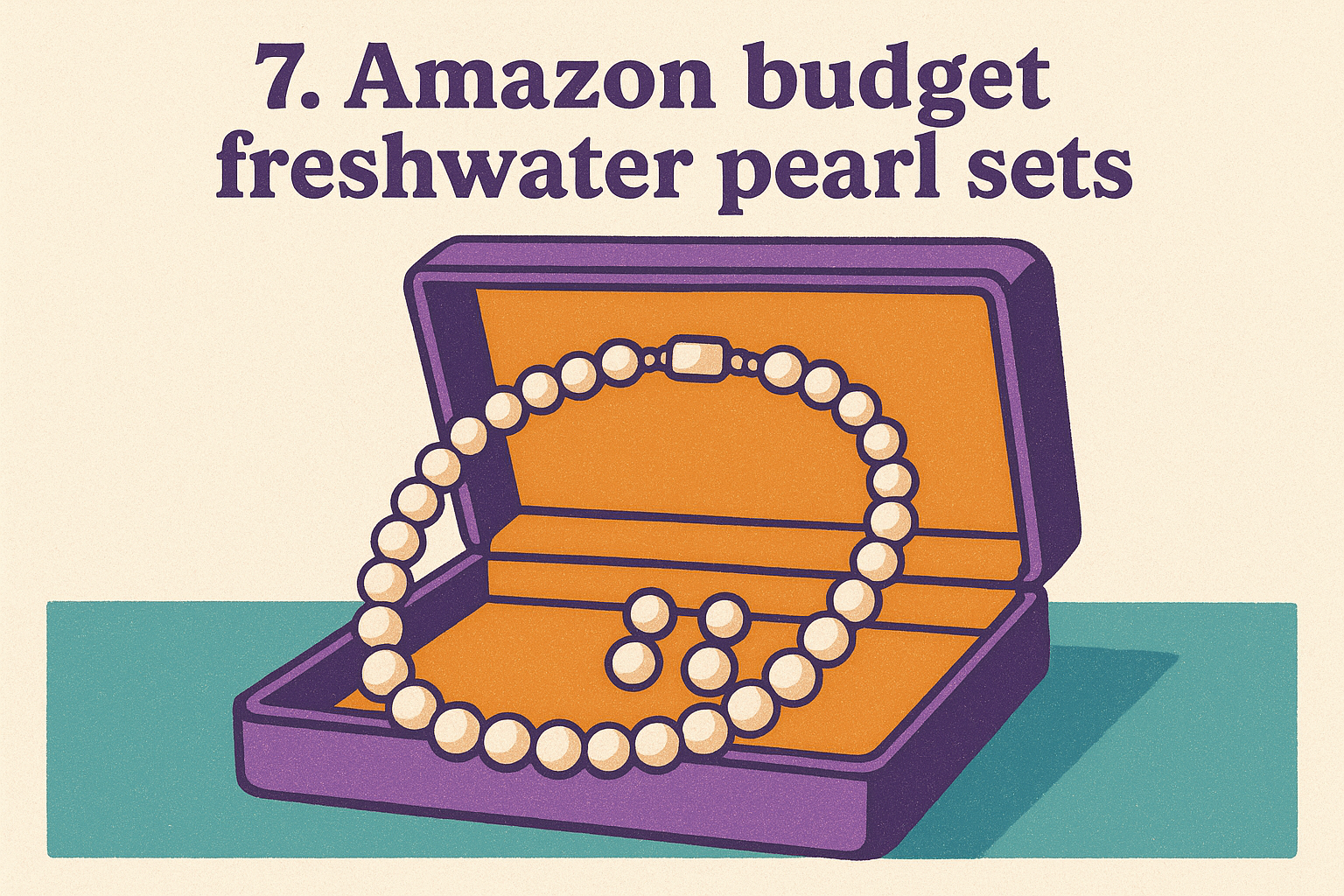 7. Amazon budget freshwater pearl sets