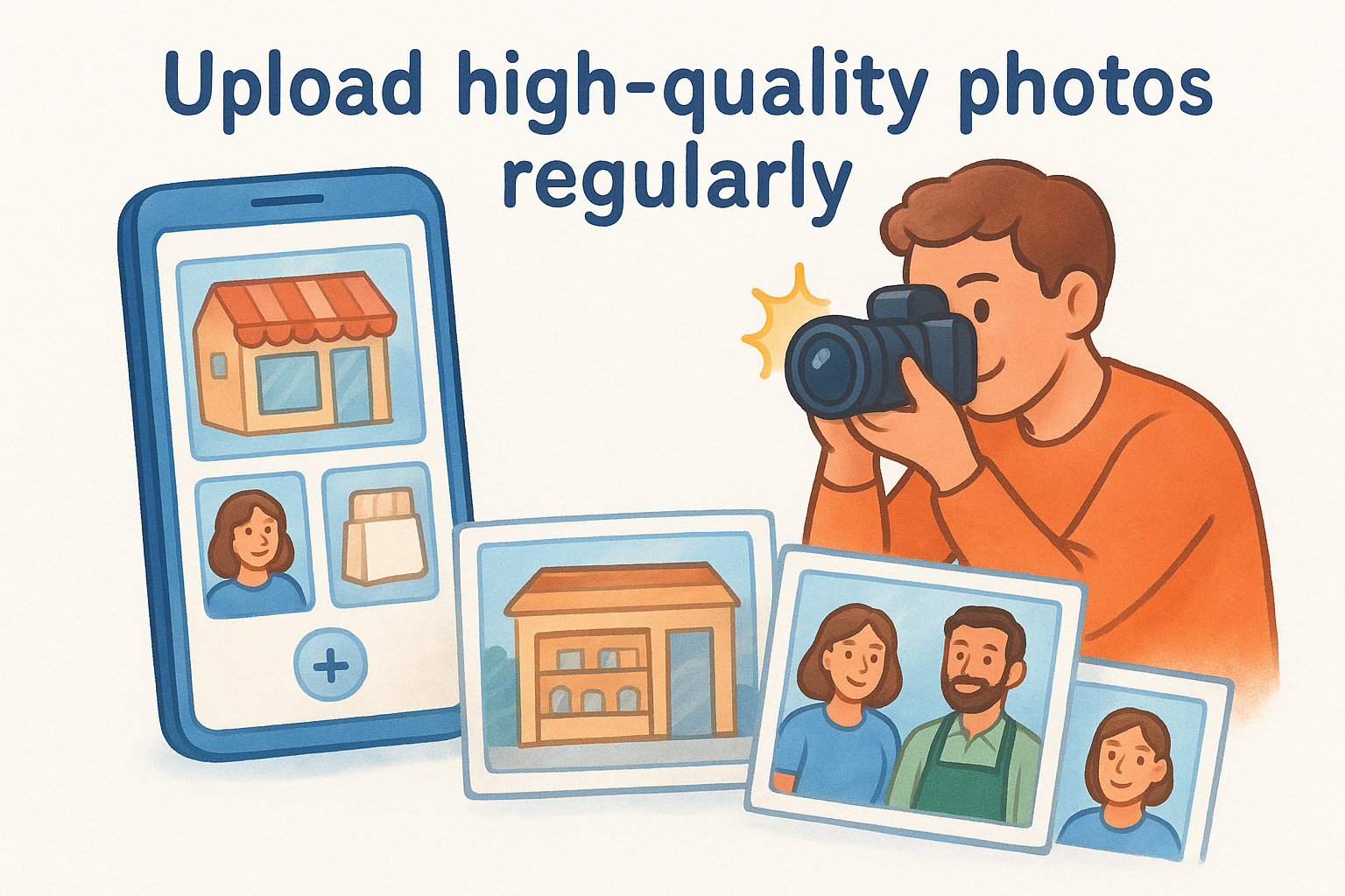 Upload high-quality photos regularly