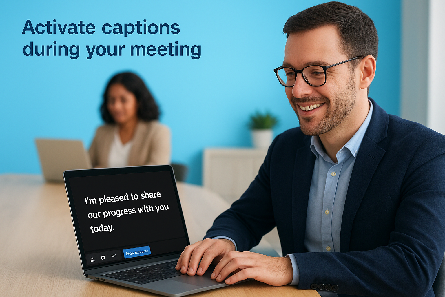 Activate captions during your meeting