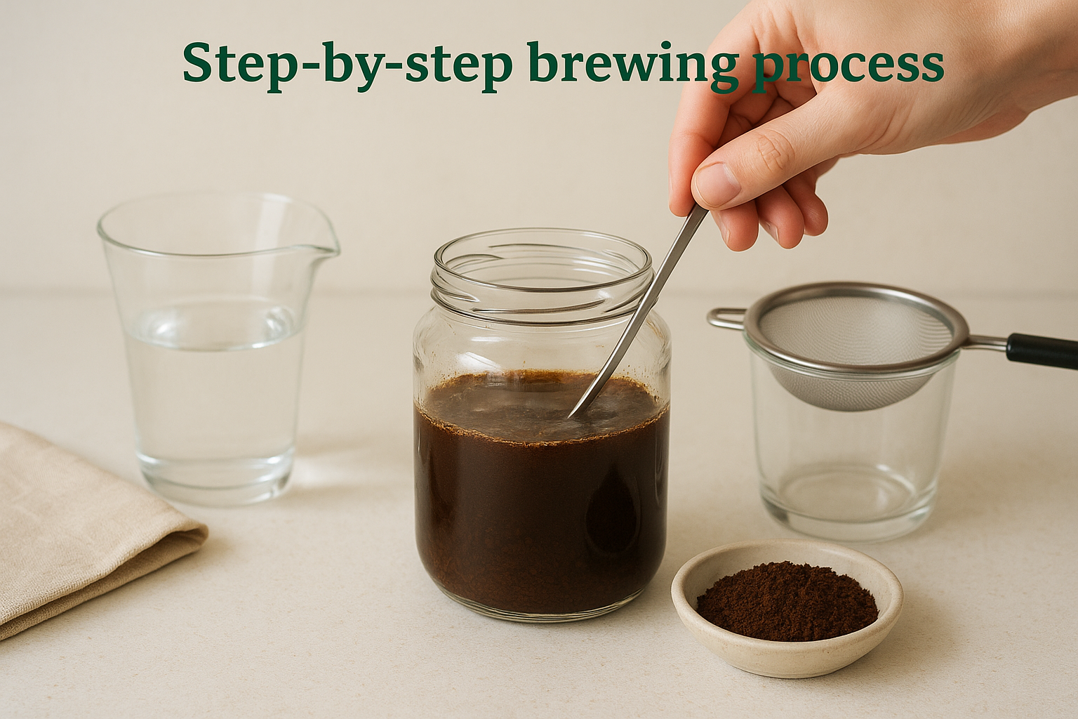 Step-by-step brewing process