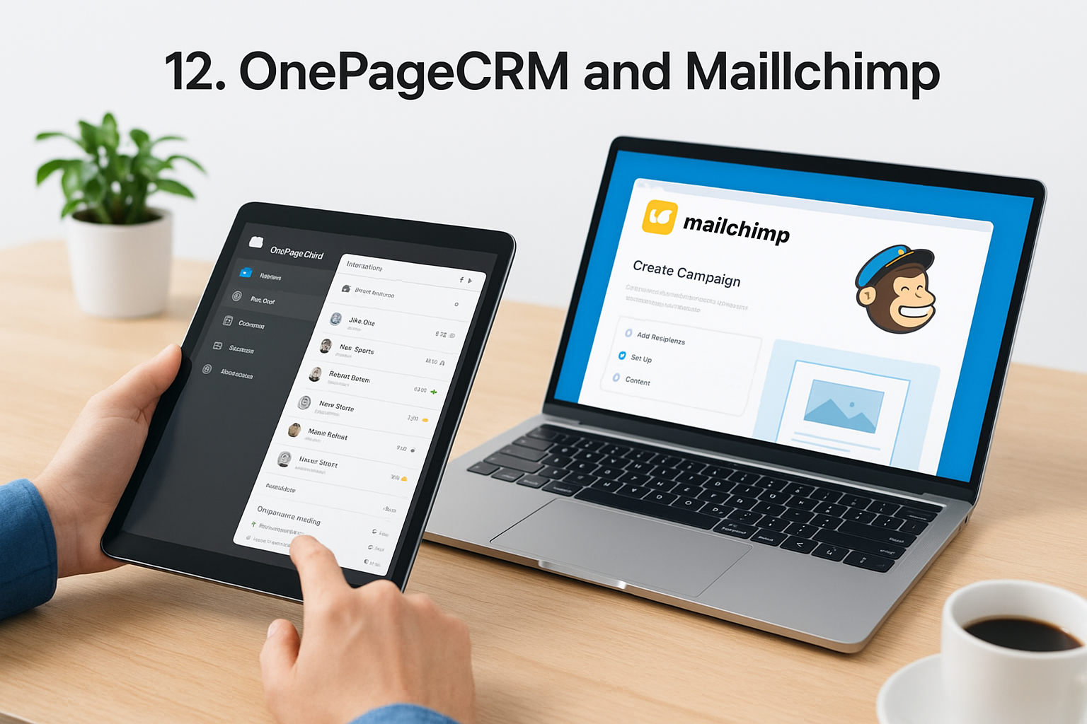 12. OnePageCRM and Mailchimp