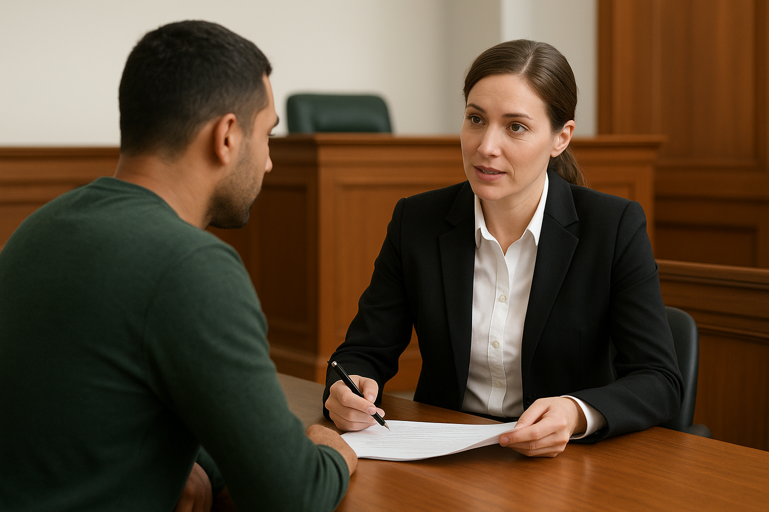 Duty lawyer services at court