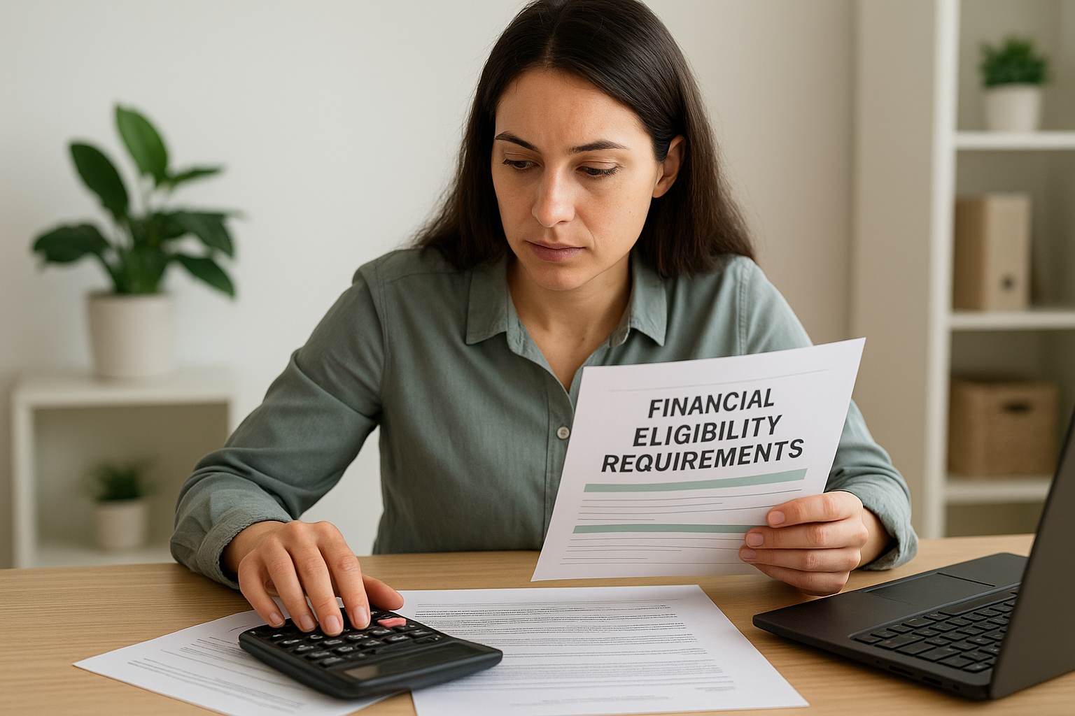 Financial eligibility requirements