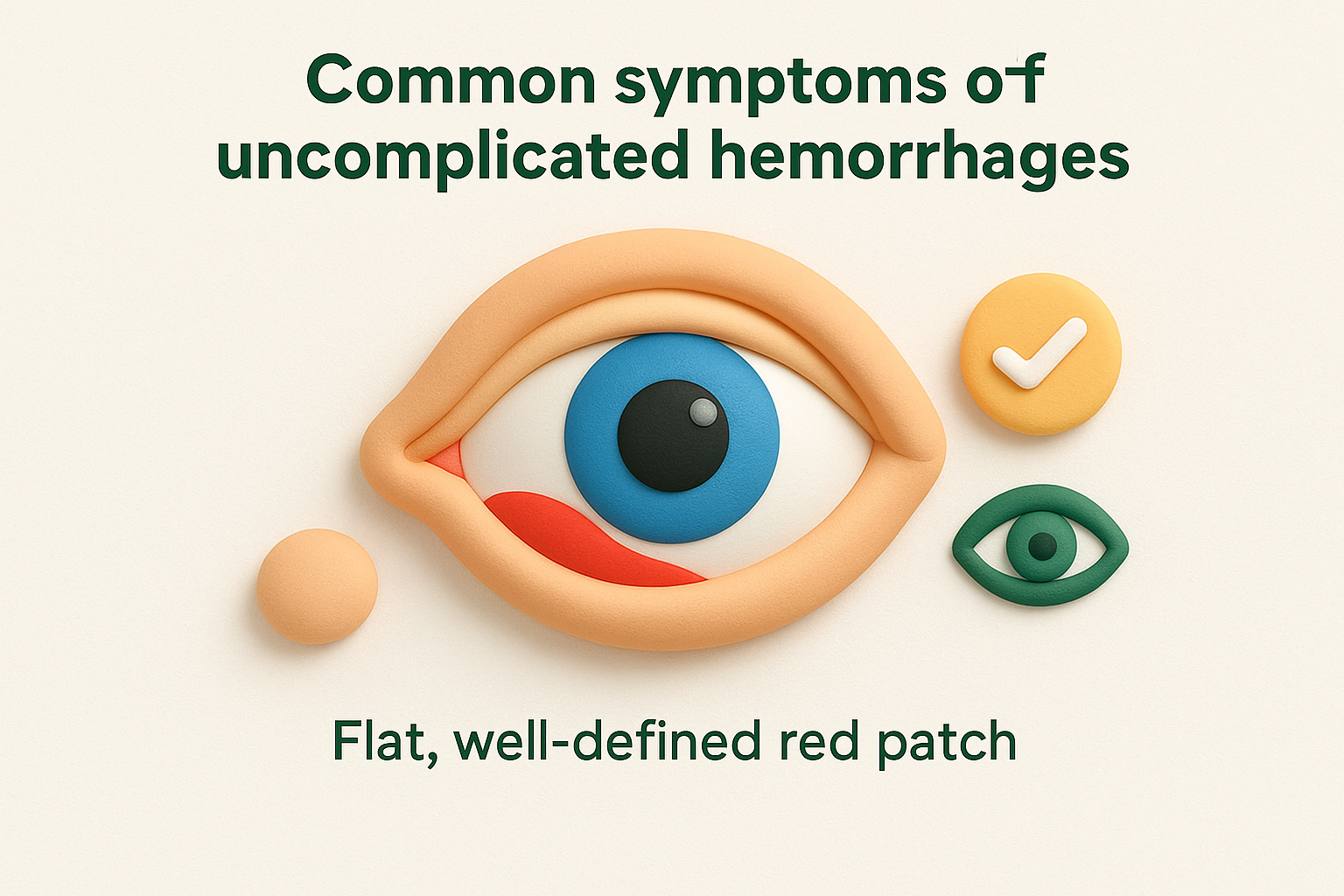 Common symptoms of uncomplicated hemorrhages