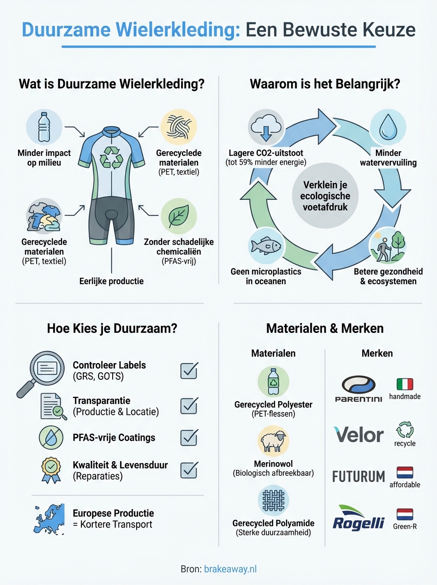 duurzame wielerkleding infographic