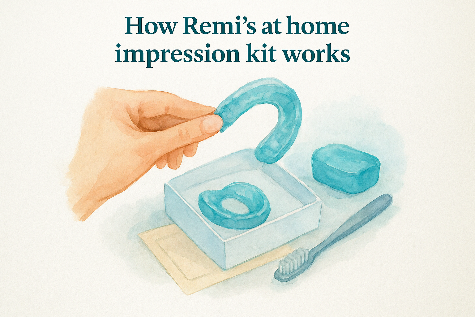 How Remi's at home impression kit works