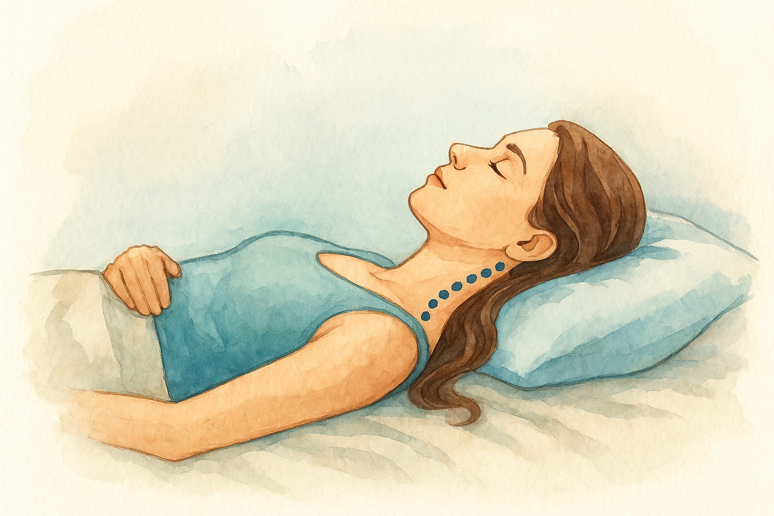 Better sleep positions for jaw and neck comfort