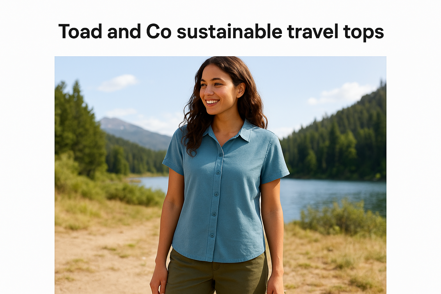 4. Toad and Co sustainable travel tops